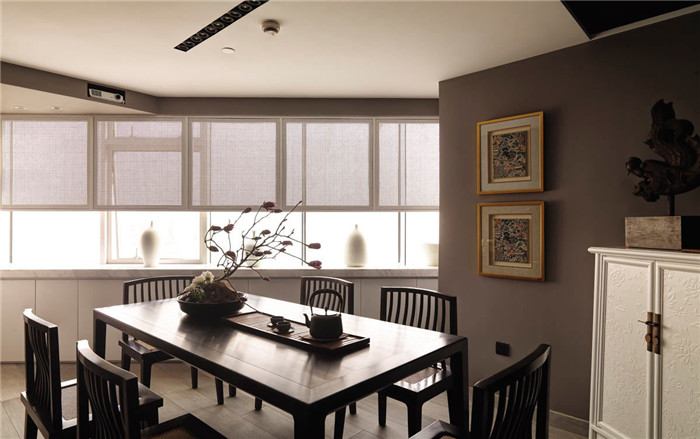 鄭州宏鈺堂分享小型新中式禪意辦公室裝修設計實景圖