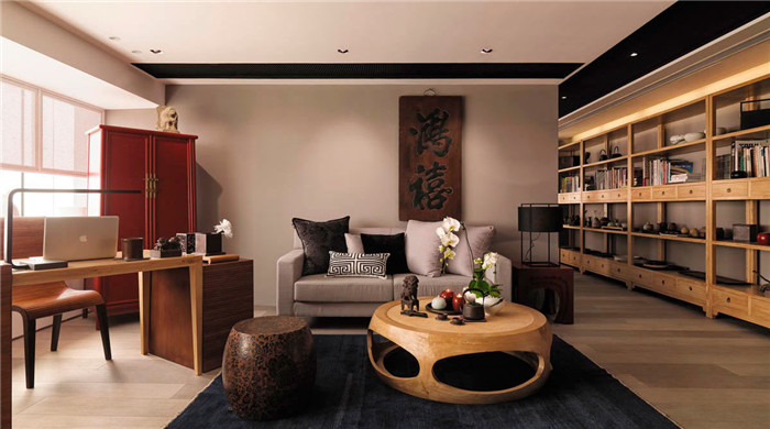 鄭州宏鈺堂分享小型新中式禪意領導辦公室裝修設計方案