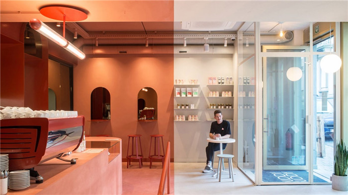 鄭州裝修公司宏鈺堂推薦國外極簡風咖啡廳設計方案
