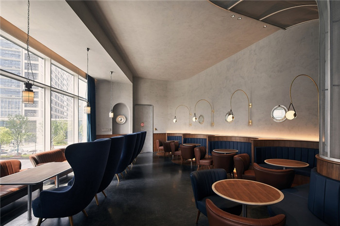 鄭州宏鈺堂分享西餐酒吧混合業態餐廳裝修設計案例