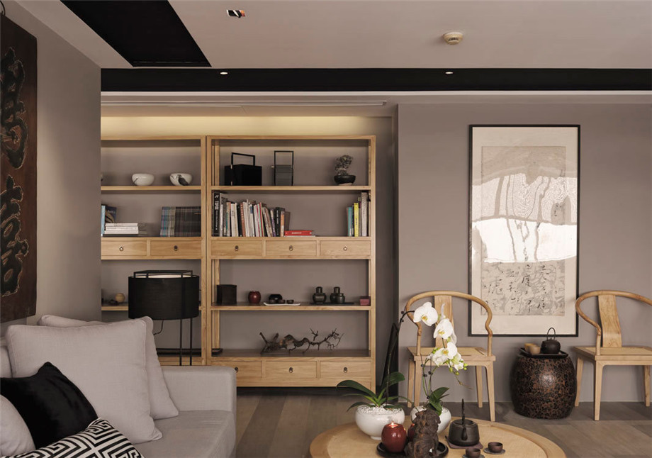 鄭州小型禪意新中式辦公室裝修實景圖