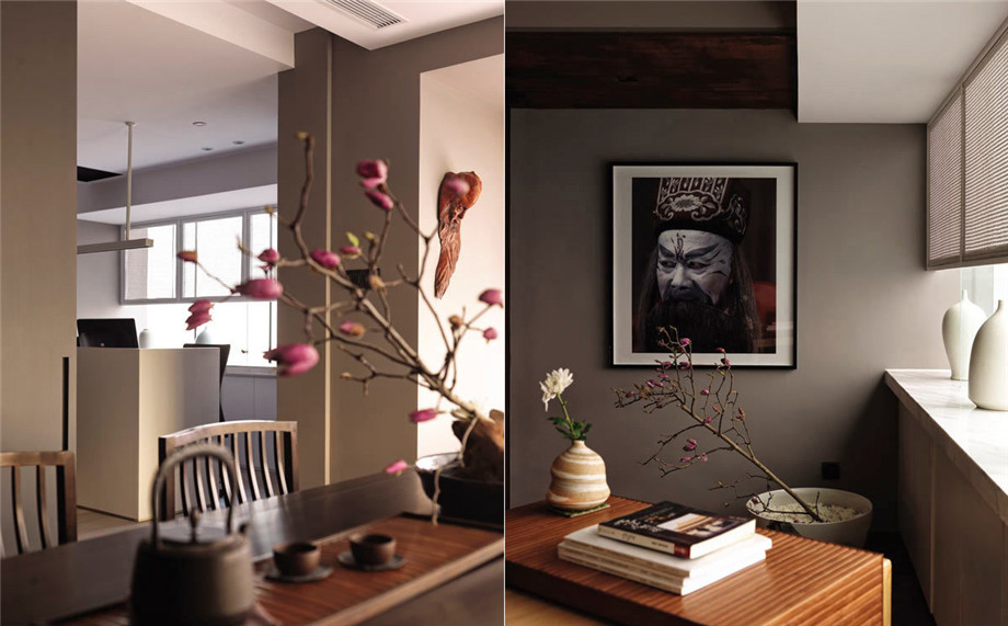 鄭州小型禪意新中式辦公室裝修實景圖