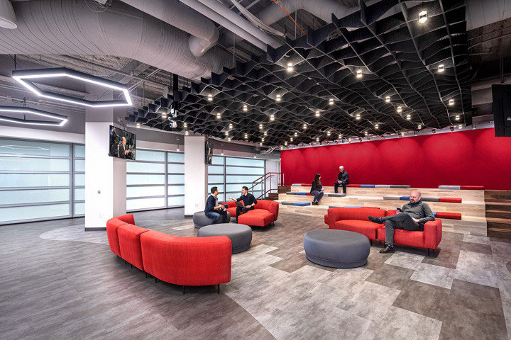 科技感與溫馨兼具的豐田研究中心辦公室活動區裝修設計方案 科技感與溫馨兼具的豐田研究中心辦公室活動區裝修設計方案