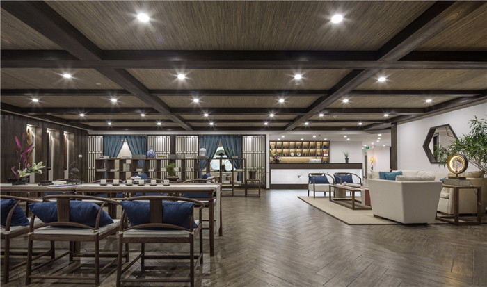 擇守書院新中式國學教育培訓機構茶藝區裝修設計實景圖