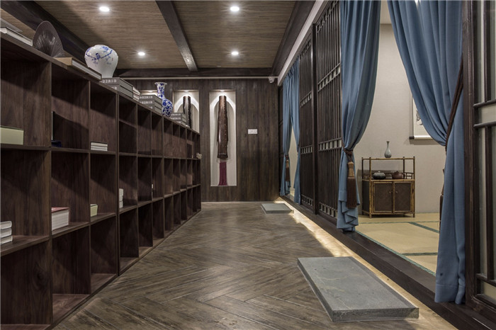 擇守書院新中式國學教育培訓機構書房裝修設計實景圖