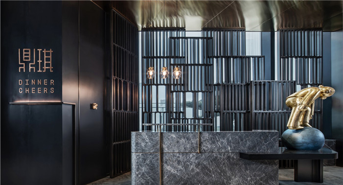鄭州專業餐飲裝修公司推薦鼎琪高端鐵板燒餐廳設計案例