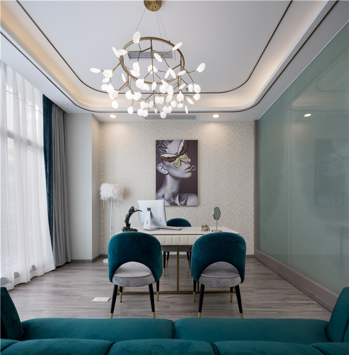 低調奢華風羽妃醫療美容醫院洽談室裝修設計實景圖
