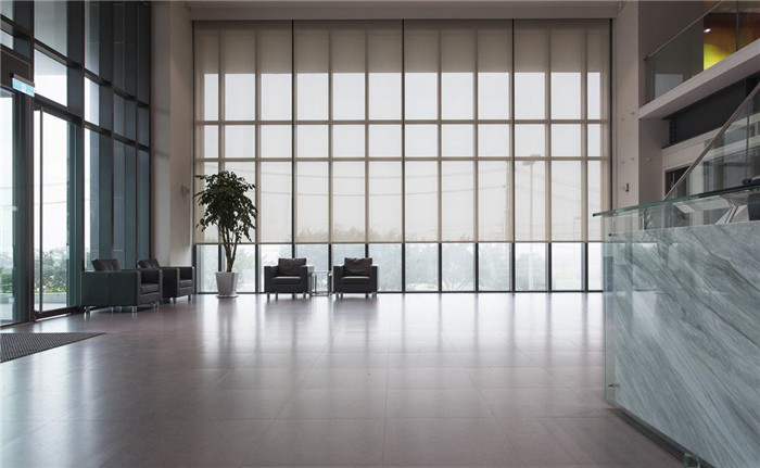 3000平現代人文科技公司獨棟辦公樓大廳裝修設計案例