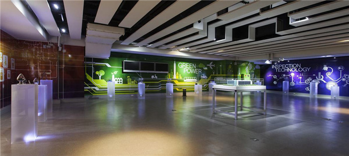 3000平現代人文科技公司獨棟辦公樓展廳裝修設計案例