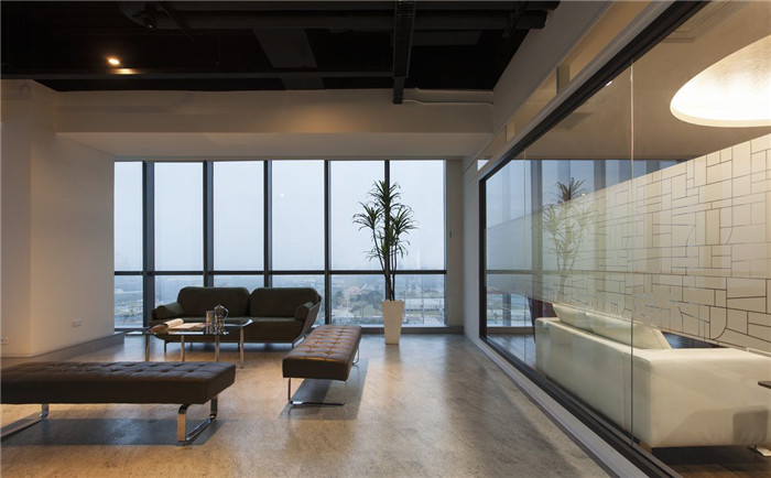 3000平現代人文科技公司獨棟辦公樓休閑區裝修設計案例