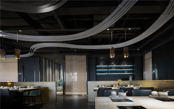 時尚與傳統融為一體的精品港式小火鍋裝修設計案例