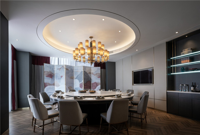 時尚與傳統融為一體的精品港式小火鍋包房裝修設計方案