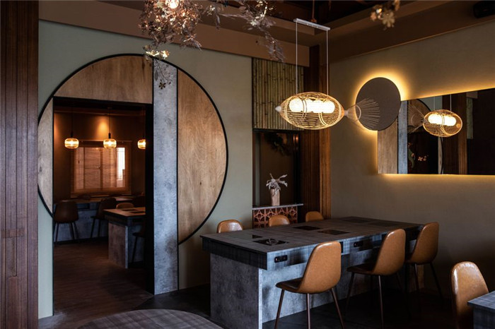 鄭州專業餐飲裝修設計公司推薦拾鮮鍋物餐飲設計實景圖