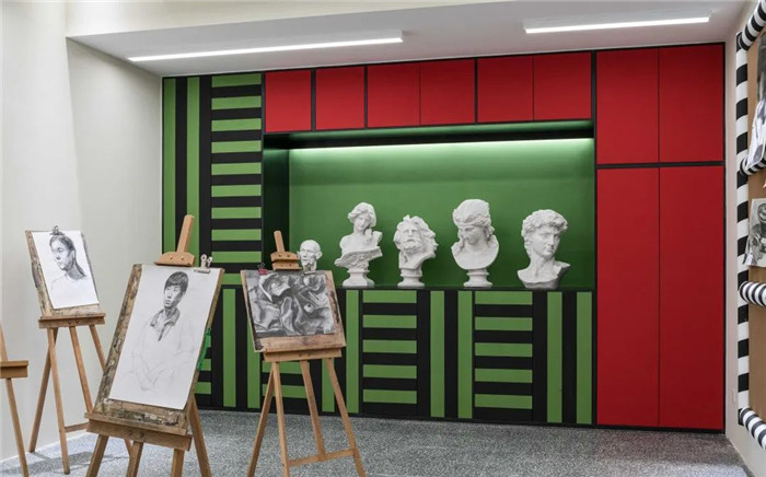 十分藝術的幼兒美術教育培訓機構教室裝修設計案例