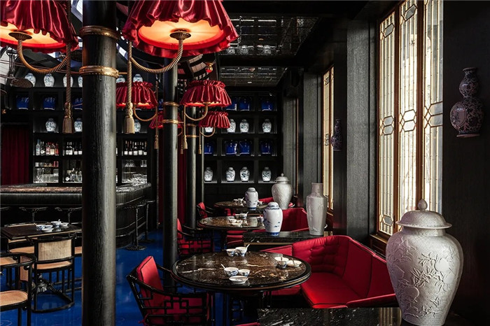 鄭州裝修公司推薦中情西韻得云茶樓裝修設計實景圖