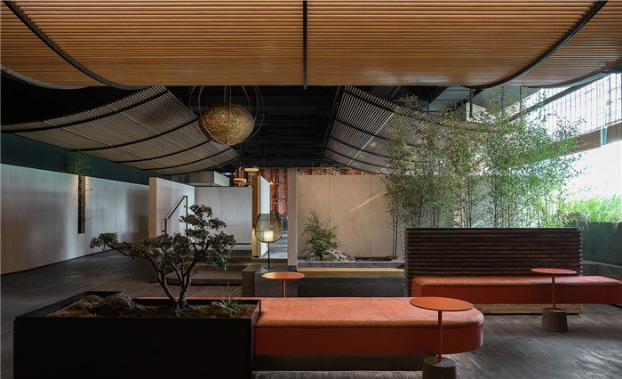 鄭州宏鈺堂推薦質樸安靜的淺喜火鍋店等候區裝修設計方案