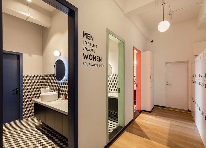 時尚簡歐風傳播咨詢公司辦公室衛生間裝修設計方案