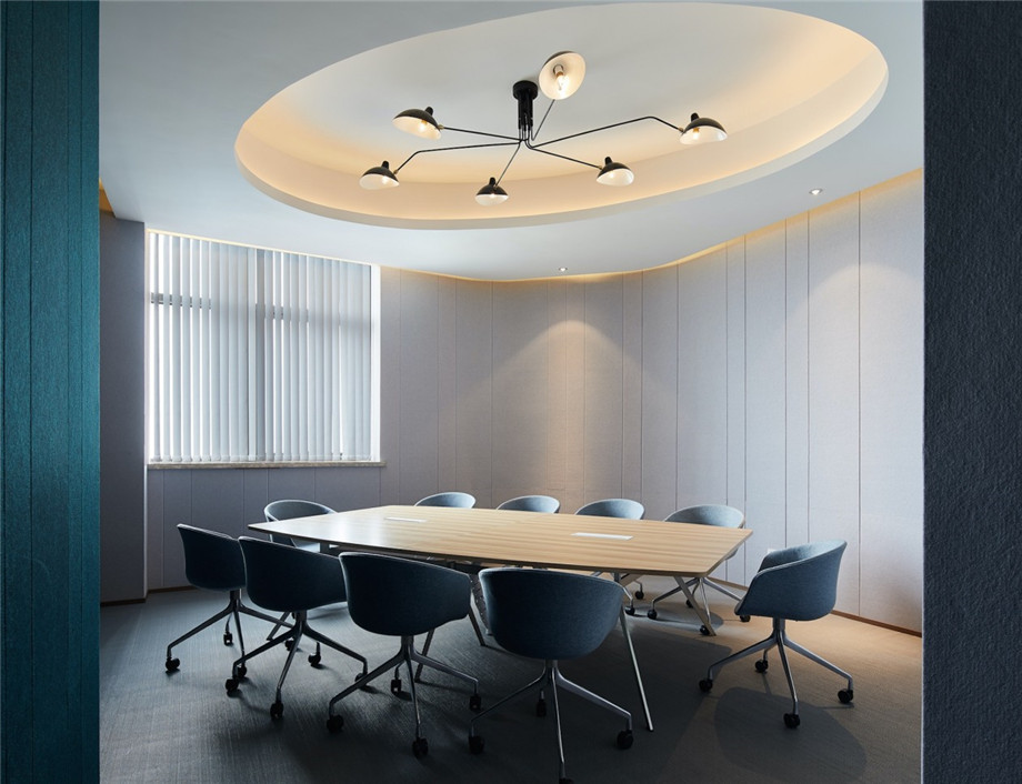 物流公司共享理念現代時尚辦公室會議室裝修設計圖