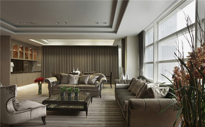 現(xiàn)代通透的清海化工集團(tuán)董事長(zhǎng)辦公室設(shè)計(jì)裝修實(shí)景圖