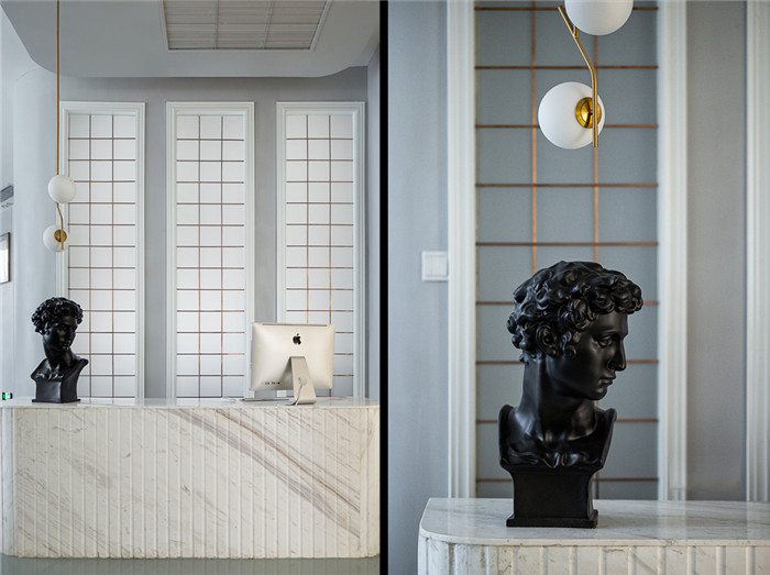 鄭州專業醫美裝修公司推薦皮膚管理中心前臺設計方案