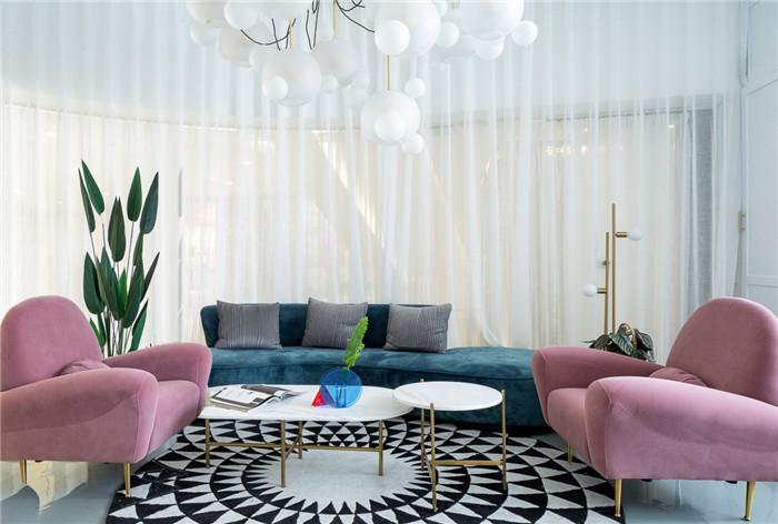 鄭州專業醫美裝修公司推薦皮膚管理中心休閑洽談區設計方案