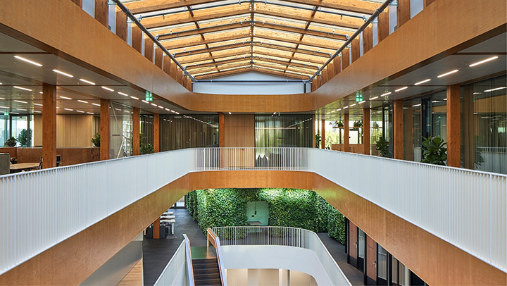 鄭州宏鈺堂推薦地產公司智能化綠色辦公樓裝修設計案例