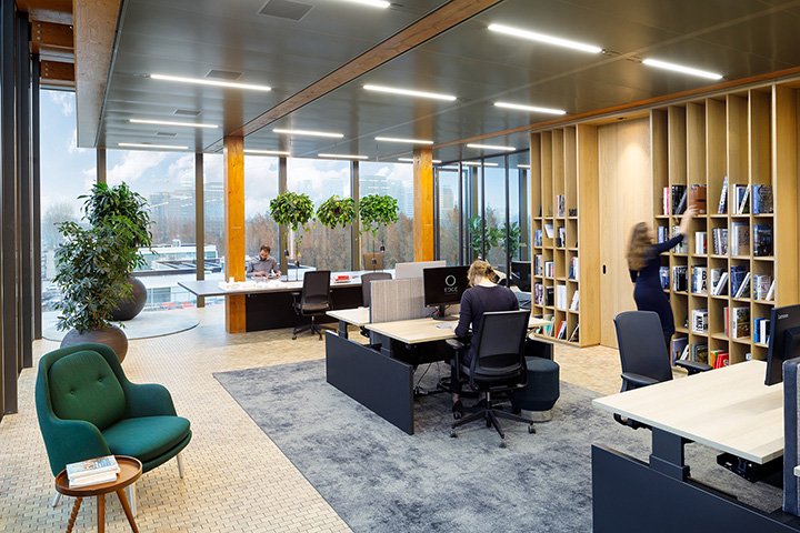 鄭州宏鈺堂推薦地產公司智能化綠色辦公樓辦公區裝修設計方案