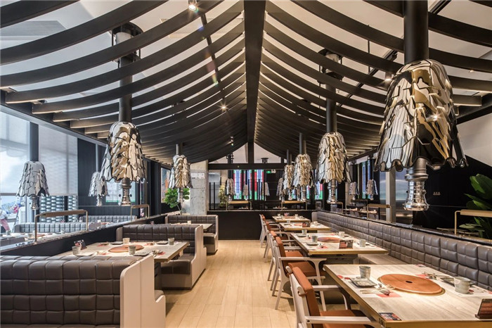 漢陽館烤肉大師韓式燒烤餐廳用餐區裝修設計方案