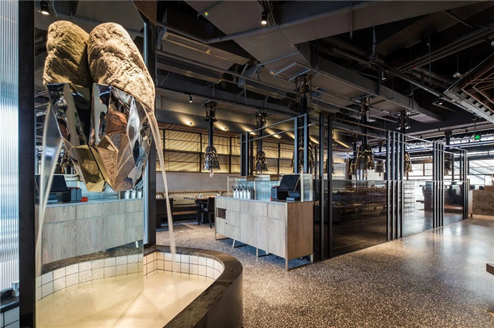 漢陽館烤肉大師韓式燒烤餐廳小料臺裝修設計實景圖