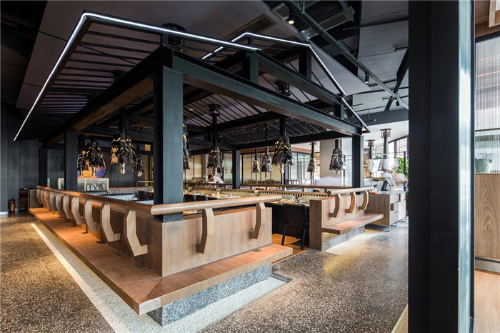 漢陽館烤肉大師韓式燒烤餐廳大廳裝修設計實景圖