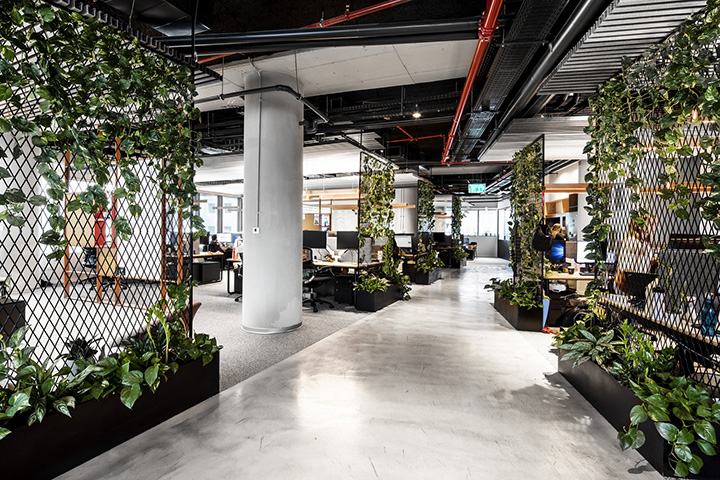 1400平綠色活力工業風游戲公司辦公室裝修設計方案