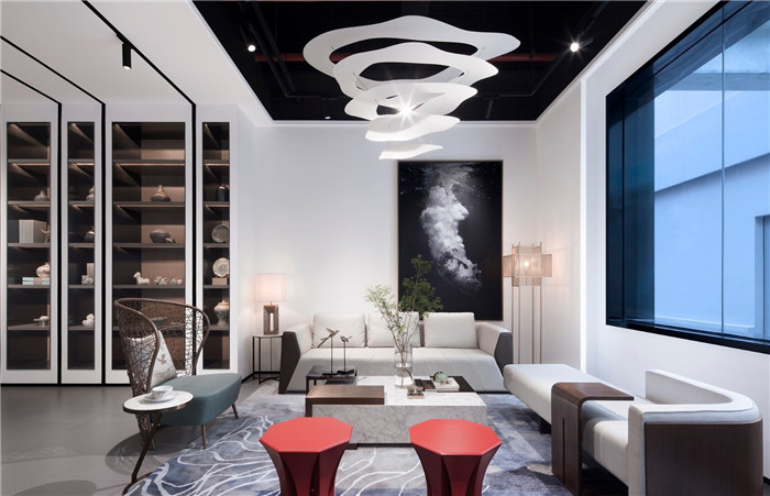 東方美學高端家居展廳裝修設計實景圖