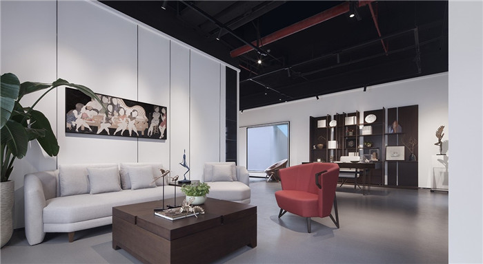 東方美學高端家居展廳裝修設計方案