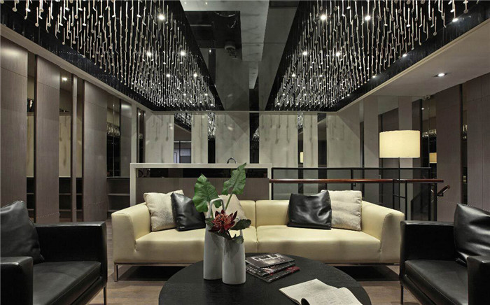 現(xiàn)代輕奢風(fēng)300平牙科診所二樓候診區(qū)裝修設(shè)計(jì)實(shí)景圖