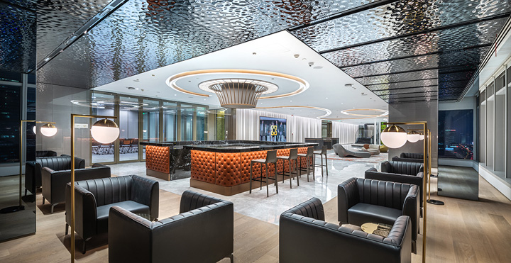 專業辦公裝修公司推薦中倫律師事務所吧臺休閑區裝修設計案例