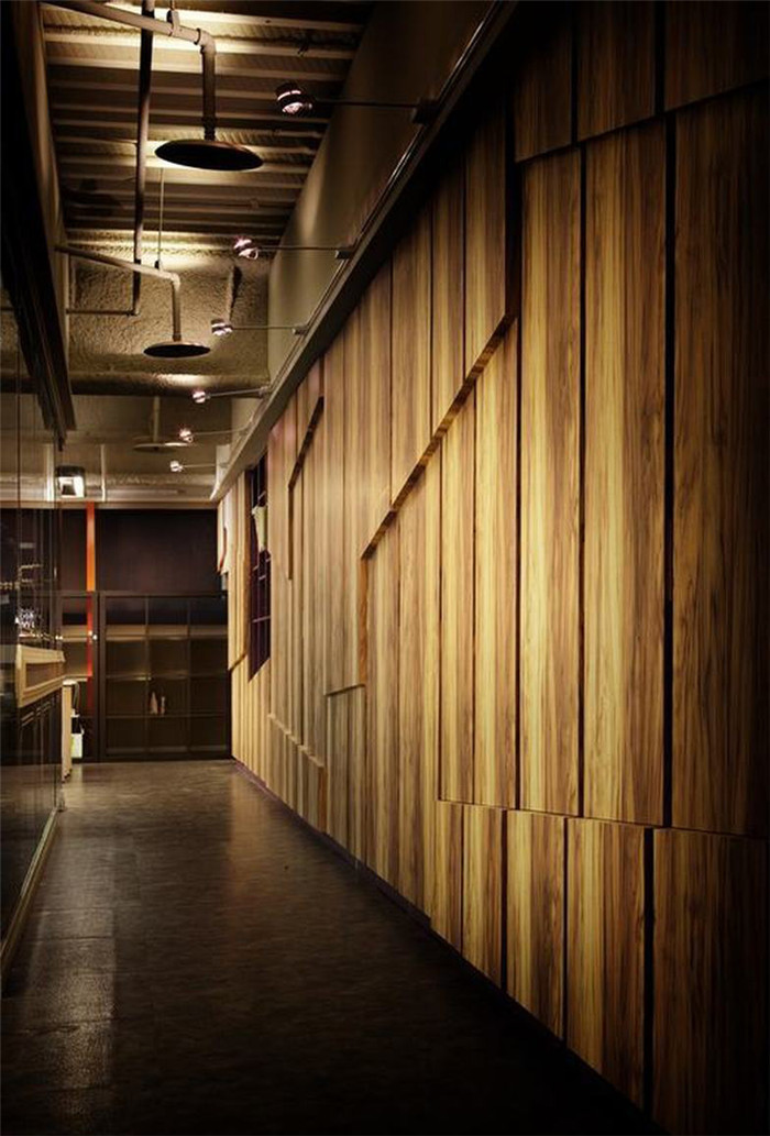 現代古典混搭風平面設計公司辦公室背景墻裝修方案