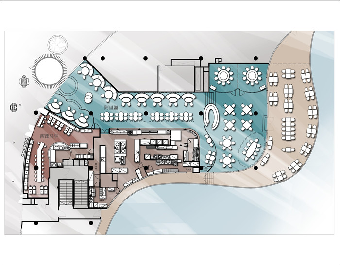 時尚新潮的西部馬華拉面館裝修設計案例實景圖 時尚新潮的西部馬華拉面館裝修設計案例實景圖