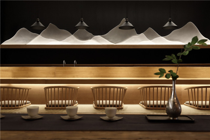 鄭州兩層高端日式料理店裝修實景圖