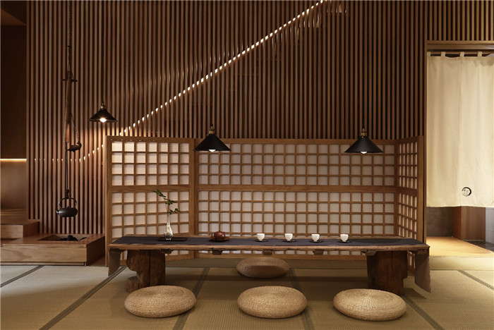 鄭州兩層高端日式料理包廂裝修實景圖