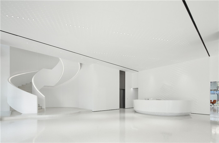 知名進口汽車集團總部辦公樓&展廳裝修設計方案