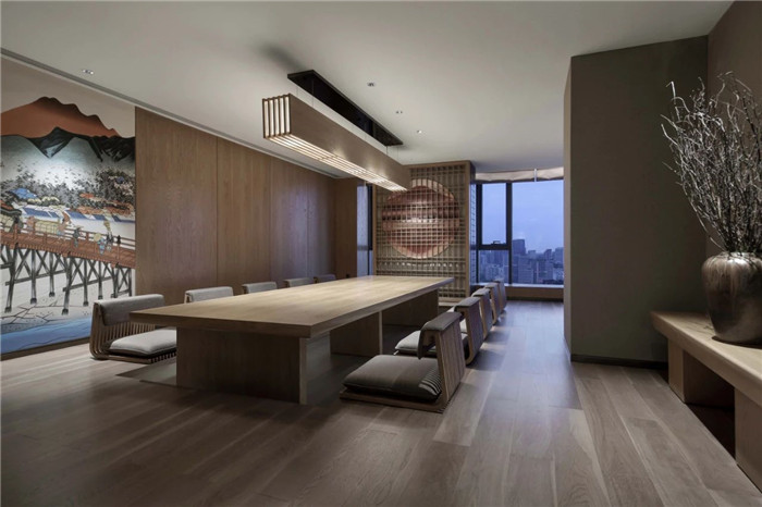 鄭州專業日式餐廳裝修推薦高端壽司店室內裝修實景圖