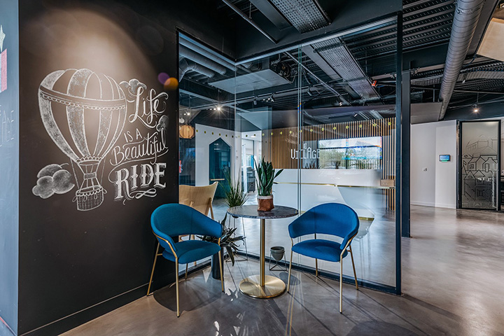 1000平開放多元化Le Village聯合辦公入口裝修設計方案