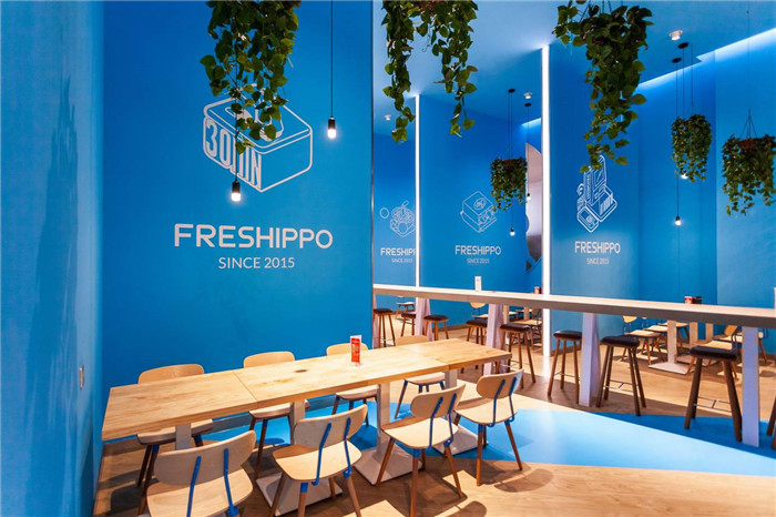 創(chuàng)新餐廳裝修   盒馬機(jī)器人主題餐廳裝修設(shè)計(jì)實(shí)景圖