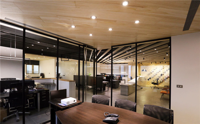 200平簡約時尚風腳輪制造公司辦公室會議室裝修設計方案