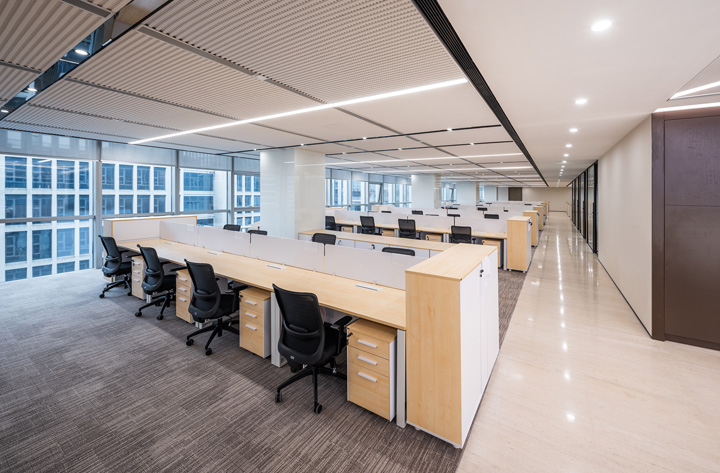 以家為主題的紅星美凱龍總部辦公樓辦公區裝修設計方案