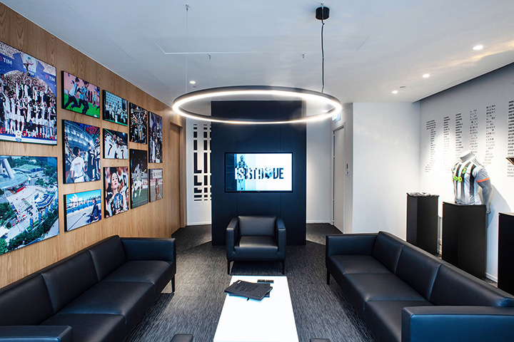 黑白也時尚  尤文圖斯足球俱樂部辦公室洽談區裝修方案