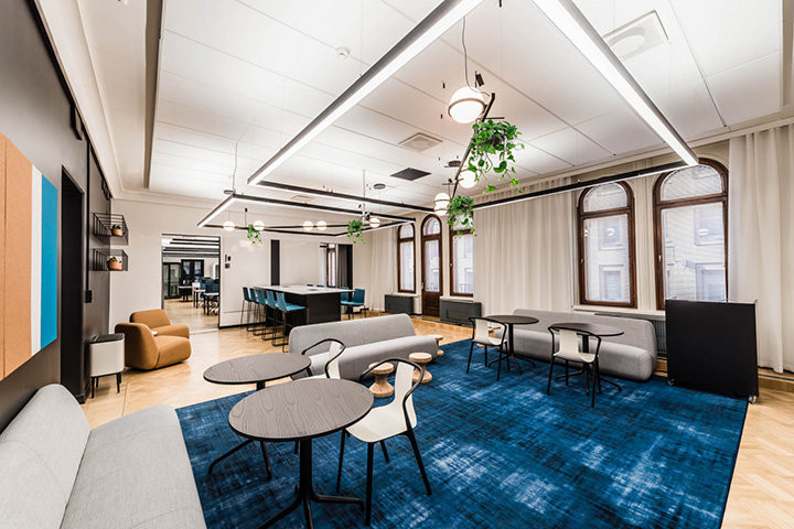 時尚優雅的Vainu軟件公司辦公室改造設計裝修方案