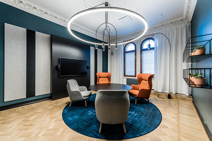 時尚優雅的Vainu軟件公司辦公室改造設計裝修方案