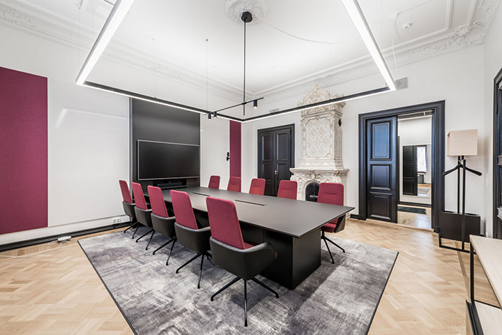 時尚優雅的Vainu軟件公司辦公室會議室改造設計裝修案例