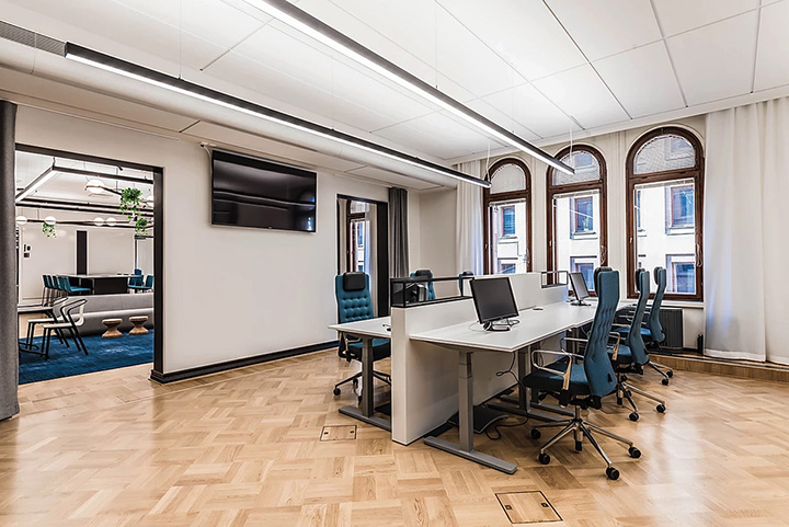 時尚優雅的Vainu軟件公司辦公室辦公區改造設計裝修方案